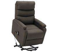 Fauteuil Inclinable TV Taupe Tissu Electrique Salon Salle Séjour Maison vidaXL