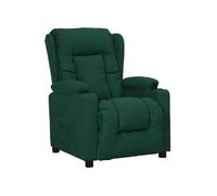 Fauteuil Inclinable Chaise Siège Salle de Séjour Salon Gris Foncé Tissu vidaXL
