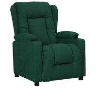 Fauteuil Inclinable Chaise Siège Salle de Séjour Salon Gris Foncé Tissu vidaXL