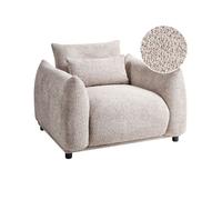 Fauteuil JAMSA Bouclé Taupe