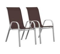 Habitat et Jardin Fauteuil de jardin Cordoba Phoenix Textilène Taupe Lot de 2