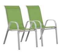 Fauteuil jardin Textilène Cordoba - Phoenix - Vert - Lot de 2 Vert. G