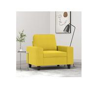 vidaXL Fauteuil en tissu noir – Siège pour salon/salle de séjour intérieur