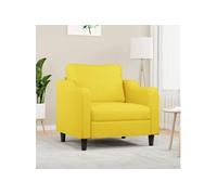 Fauteuil Jaune clair 60 cm Tissu