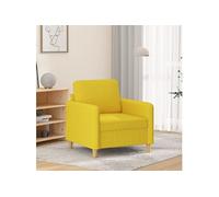 Fauteuil Jaune clair 60 cm Tissu