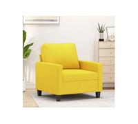 Fauteuil Jaune clair 60 cm Tissu