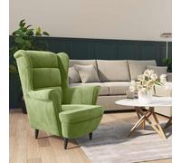 Fauteuil Jaune Moutarde Velours Fauteuil TV Salon Maison Intérieur vidaXL