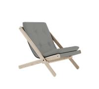 Fauteuil Karup Boogie M. Matelas 746 Gris/Hêtre Brut