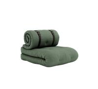 Fauteuil Karup Buckle-Up avec Matelas et Ceinture 756 Vert Olive/ Brun
