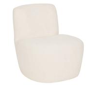 Atmosphera Fauteuil Leone en bouclette Blanc