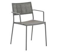 Fauteuil Less empilable aluminium base