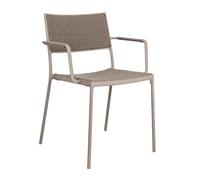 Fauteuil Less empilable powdercoated aluminium base