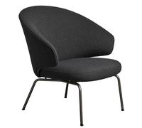 Fauteuil Let structure graphite chaud warm graphite powdercoated steel frame