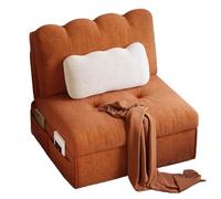 Fauteuil Lit Convertible sans Assemblage, Pliable, Housse Lavable, Sofa Lits pour Petits Espaces Convient pour Une Utilisation a La Maison et au Bureau(Brown,86 * 85 * 80cm)