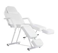 Fauteuil lit de tatouage, lit de beauté portable, table de massage pliable réglable avec pieds fendus et dossier 3 sections pour une utilisation professionnelle