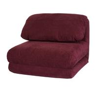 Fauteuil-lit HWC-E68, Canapé-lit Fauteuil Fonctionnel Fauteuil Pliant Fauteuil Relax, Tissu/Textile ~ Bordeaux