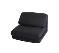 Fauteuil-lit HWC-E68, Canapé-lit Fauteuil fonctionnel Fauteuil pliant Fauteuil relax, tissu/textile gris foncé