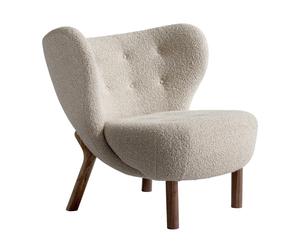 Fauteuil Little Petra VB1 structure noyer WxDxH 79x83x75cm