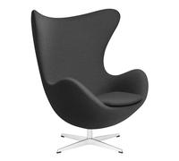 Fauteuil L'Oeuf/ Egg™ étoffe Christianshavn base aluminium satin polished
