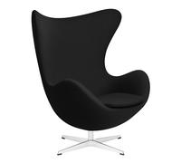 Fauteuil L'Oeuf/ Egg™ étoffe Christianshavn base aluminium satin polished