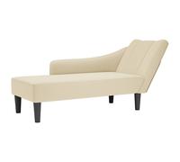 Fauteuil Long avec Accoudoir Droit Chaise Siège Salon Intérieur Tissu vidaXL