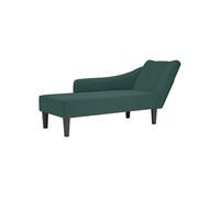 Fauteuil Long avec Accoudoir Droit Chaise Siège Salon Intérieur Velours vidaXL