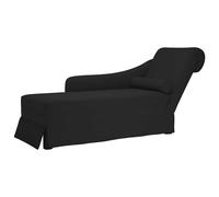 vidaXL Fauteuil long avec traversin et accoudoir droit velours jaune