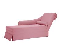 Fauteuil long avec traversin et accoudoir droit jaune velours fauteuil vidaXL