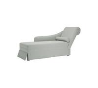 vidaXL Fauteuil long et traversin accoudoir droit gris clair velours, fauteuil, fauteuil de détente, fauteuil long 4009782