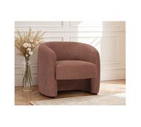 LOUNGITUDE - LOUISON - Fauteuil Design - en Tissu - Terracotta