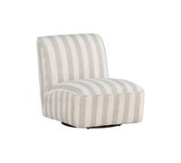 Fauteuil Lounge à Rayures "My" 88cm Beige