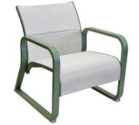 Fauteuil lounge de jardin PROLOISIRS Quenza - Amande / Blanc chiné