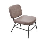 Fauteuil lounge - Detroit - Gris - Style industriel - Assise et dossier rembourré