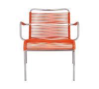 Fauteuil lounge d'extérieur Fiam Mya Spaghetti aluminium base