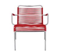 Fauteuil lounge d'extérieur Fiam Mya Spaghetti aluminium base