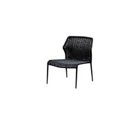 Fauteuil lounge en métal noir, 1 place, fixe, uni - Chehoma, Triana - 58x58x78 cm