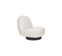 Fauteuil lounge en polyester beige Eden