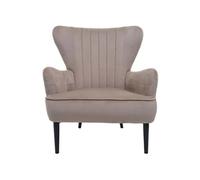 Fauteuil Lounge Hwc-K37, Fauteuil Cocktail Fauteuil Rembourré, Velours Taupe Multicolore
