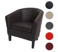 Fauteuil Lounge HWC-O17 similicuir brun