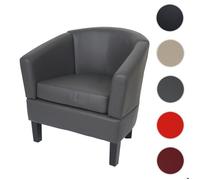 Fauteuil Lounge HWC-O17 similicuir gris