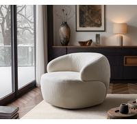 Fauteuil lounge Nova 88 x 88 cm Bouclé Soft Beige