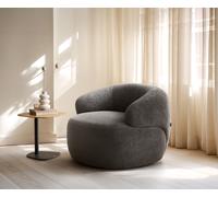 Fauteuil-lounge Nova 88 x 88 cm Bouclé Soft boue