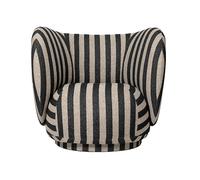 Ferm Living Fauteuil de salon Rico Louisiana sable noir