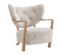 &Tradition Chaise longue Wulff ATD2 fauteuil Chêne huilé-Moonlight