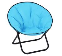 Fauteuil lune papasan pliable de jardin Outsunny - Bleu