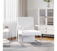 Fauteuil magnifique avec pieds chromés Noir Fauteuil Chaise Moderne vidaXL