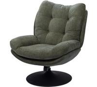 Amadeus Fauteuil Magnum pivotant Tissu Vert pied noir