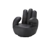 Fauteuil main pivotant CATCHY en simili - Noir