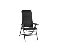 Soplair Fauteuil Major Toile Mesh 3D réglable 5 Positions Camping Car Gris foncé