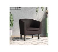 vidaXL Fauteuil Cabriolet 356487 – Chaise relaxation, dossier et accoudoirs, simili cuir marron